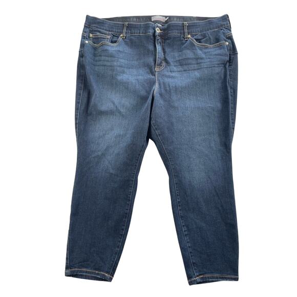 Torrid Jeans 26 Bombshell Skinny Premium Stretch High Rise Capri Inseam 23" - Picture 1 of 12